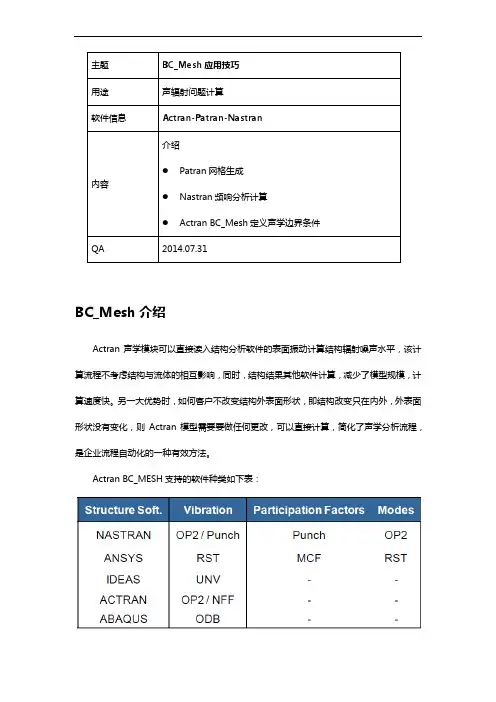BC_Mesh定义方法与技巧