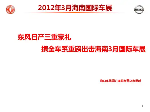东风日产-2012年度海口车展营销方案417MA