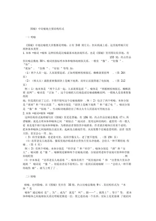 围城的比喻