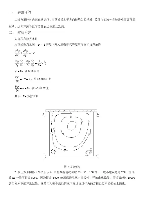 方腔环流