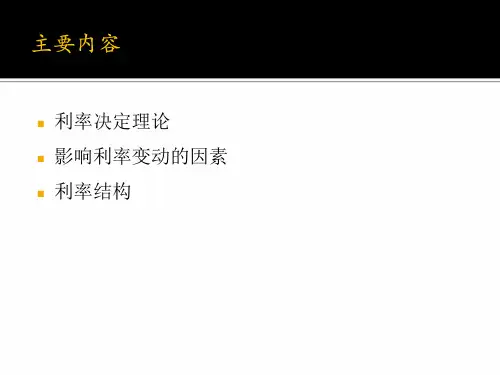 16货币银行学：利率决定