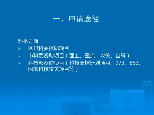 医学科研项目申报要点