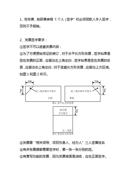 1、劳务费、助研费表格(个人)签字栏必须领款人本
