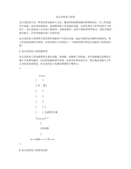 电火花机加工原理