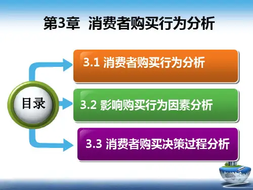 第3章  消费者购买行为分析   《市场营销：理论、实务、案例、实训》PPT课件