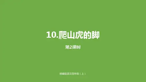 四年级上册语文精选课件-《爬山虎的脚》新部编版[PPT]