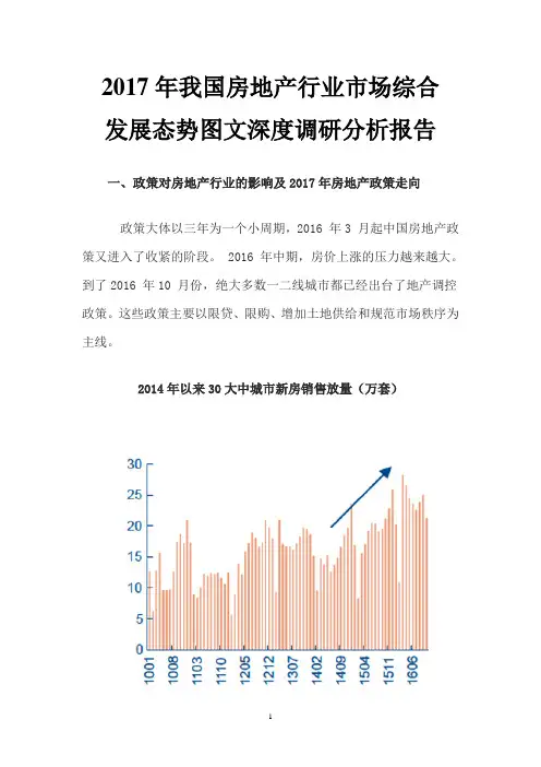 2017年我国房地产行业市场综合发展态势图文深度调研分析报告