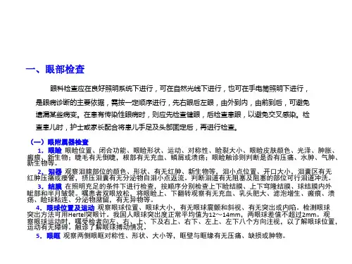 眼科护理工作制度