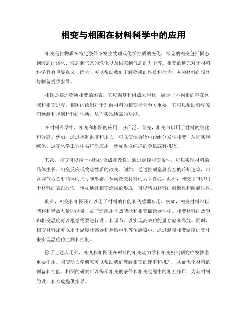 相变与相图在材料科学中的应用