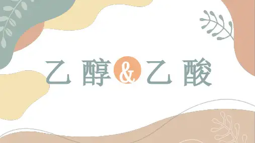 第9讲 乙醇与乙酸(课件)高一化学下学期(人教版2019必修第二册)