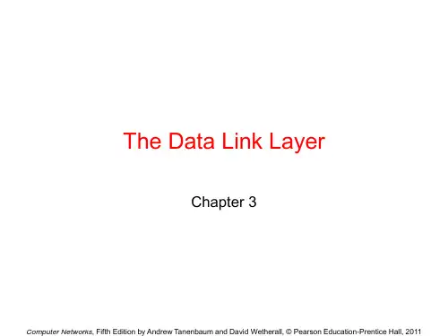 计算机网络(第5版),清华大学出版社,严伟潘爱民 译ppt Chapter3-DataLinkLayer