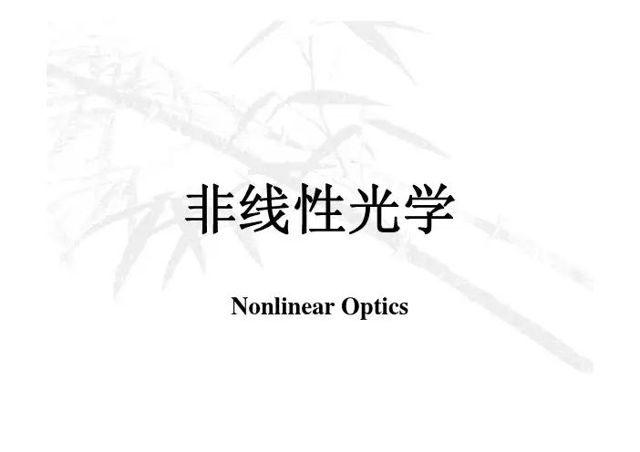赵凯华光学非线性光学_1