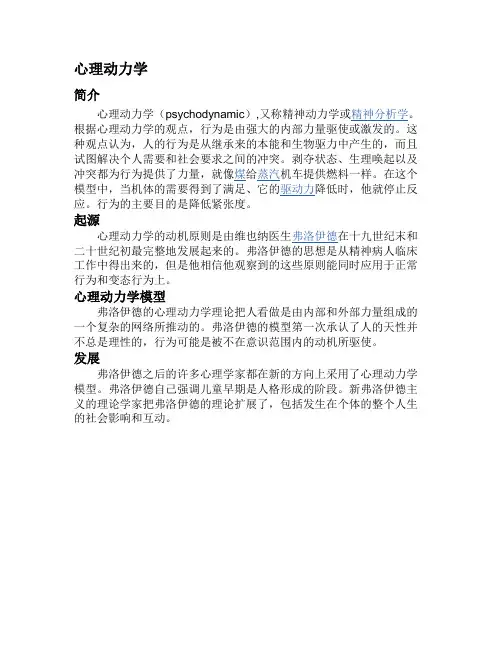心理动力学