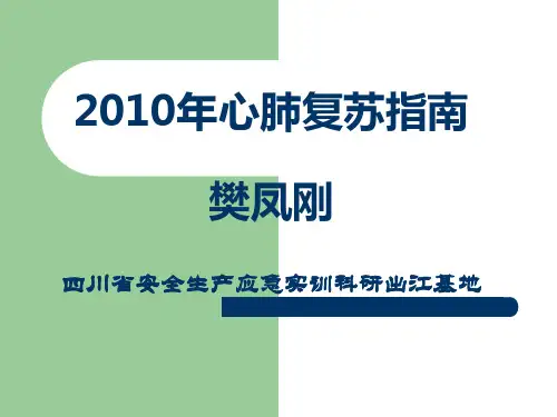 2010年心肺复苏指南(标准版)