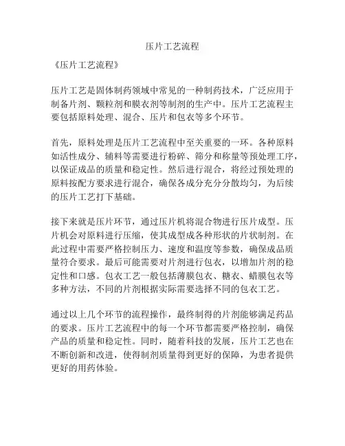 压片工艺流程