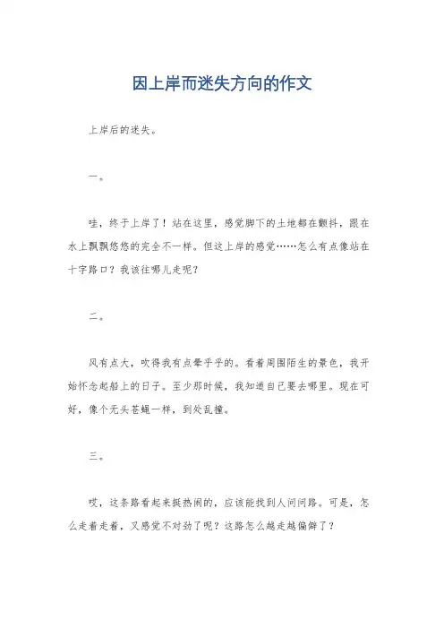 因上岸而迷失方向的作文