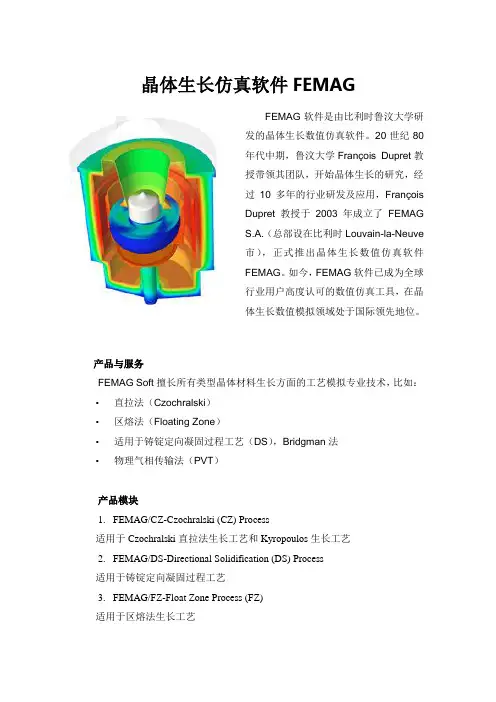晶体生长仿真软件FEMAG