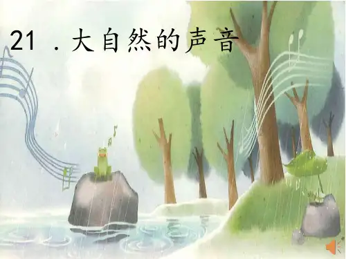 统编版三年级语文上册21 .《大自然的声音》课件(共16张PPT)