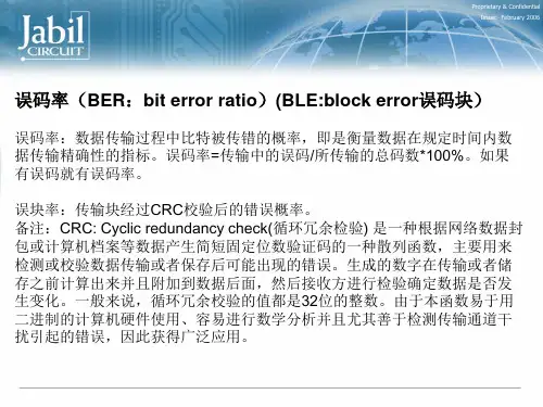 误码率介绍