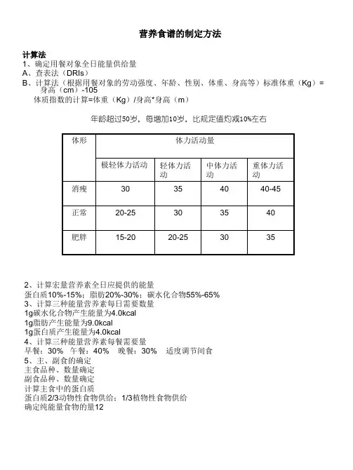 能量计算