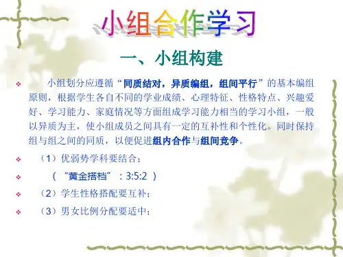 小组合作学习小学ppt课件