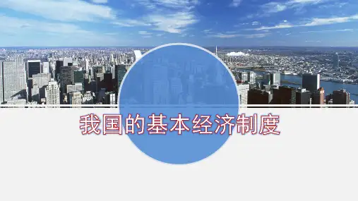 高中政治 基本经济制度