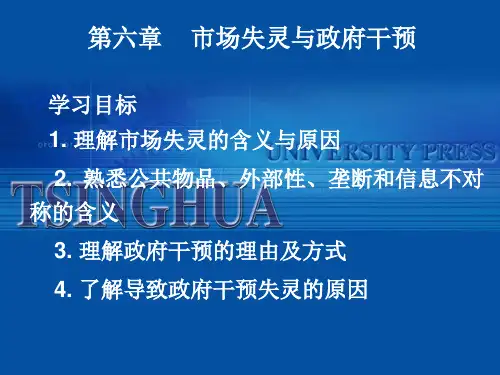 第6章 市场失灵与政府干预