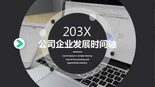 公司企业发展时间轴PPT模板
