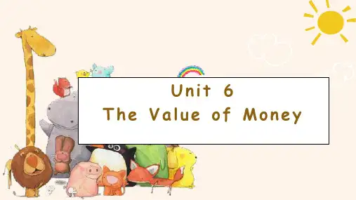 自考英语二Unit 6  The Value of Money