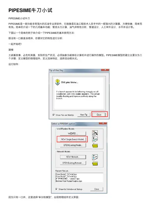 PIPESIME牛刀小试