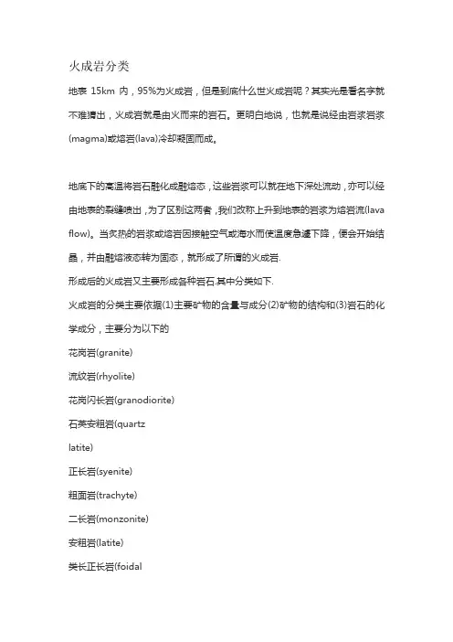 火成岩分类