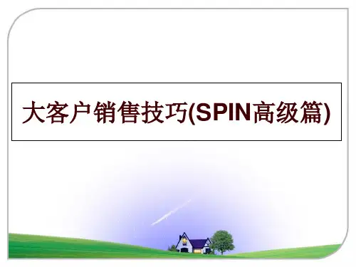 最新大客户销售技巧(SPIN高级篇)
