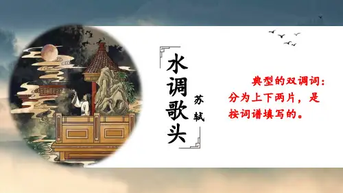 第14课《水调歌头》课件(共25页)部编版语文九年级上册