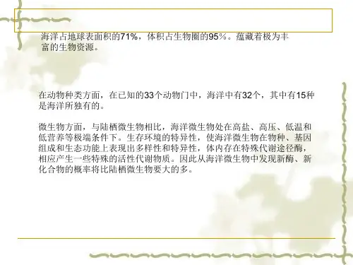 海绵相关的微生物群落的多样性和生物技术潜能