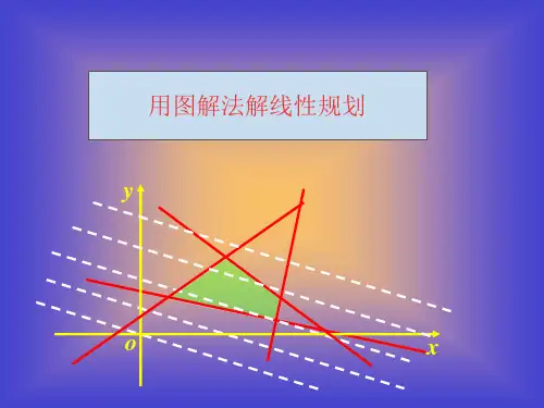 图解法求解简单线性规划问题