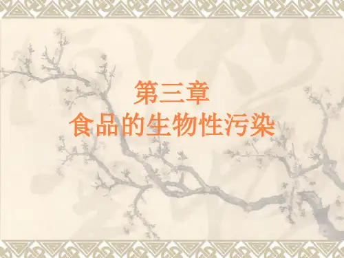 第三章食品的生物学污染ppt课件
