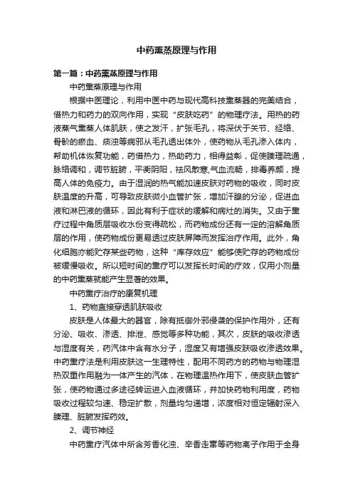 中药熏蒸原理与作用