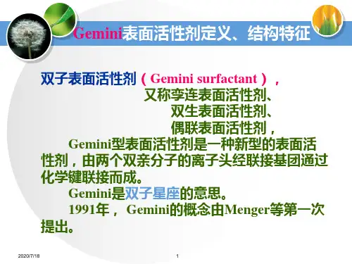 双子表面活性剂
