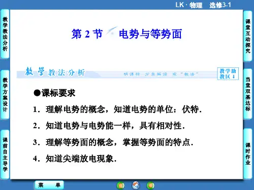 2.2 电势与等势面 课件(鲁科版选修3-1)