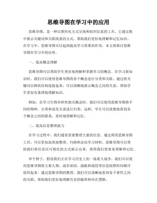 思维导图在学习中的应用
