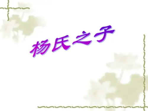 (人教新课标)五年级语文下册第10课《杨氏之子》课件(共17张PPT)