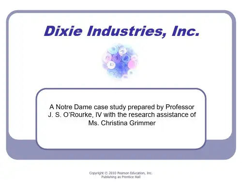 管理沟通教学(英文版4版)案例课件11_Dixie Industries, Inc.