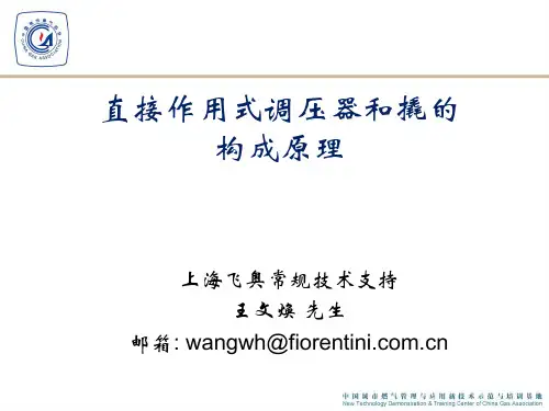 直接作用式调压器和撬的构成原理