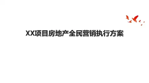 XX项目房地产全民营销执行方案.pptx