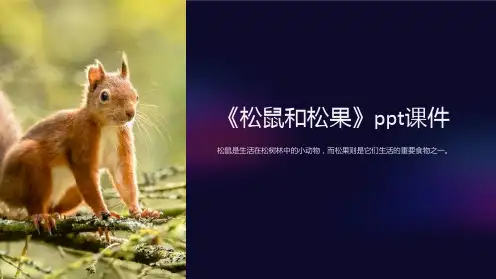 《松鼠和松果》课件
