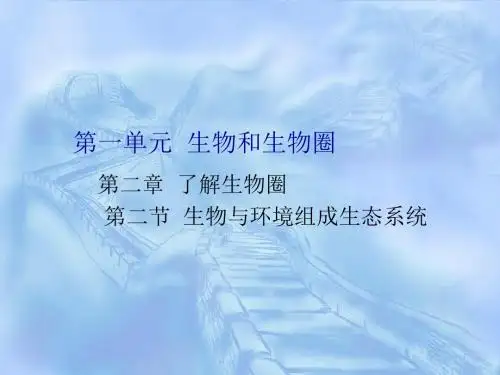 第一单元-第二章-第二节-生物与环境组成生态系统4