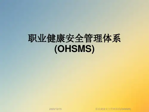 职业健康安全管理体系(OHSMS)