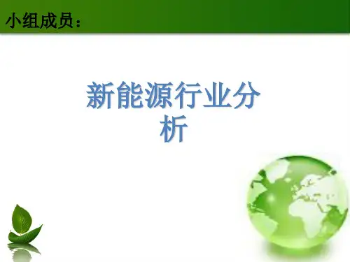 《新能源行业分析》PPT课件