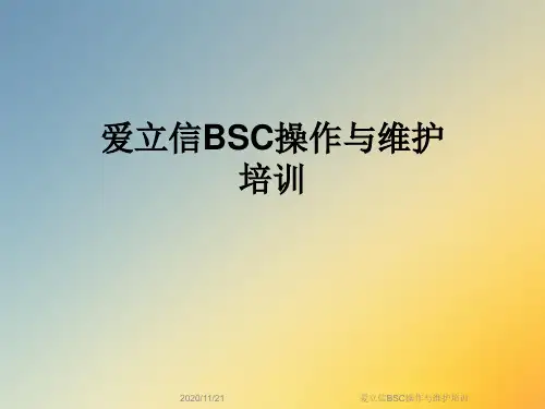 爱立信BSC操作与维护培训