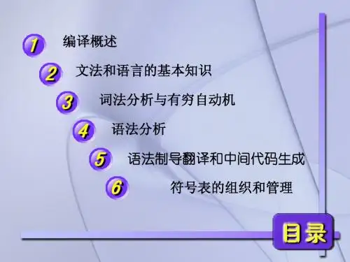 第5章  语法制导翻译和中间代码生成